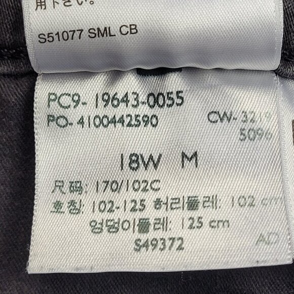 Levi’s premium denim dark gray/washed out black 311 shaping skinny jeans 18W - Picture 12 of 13